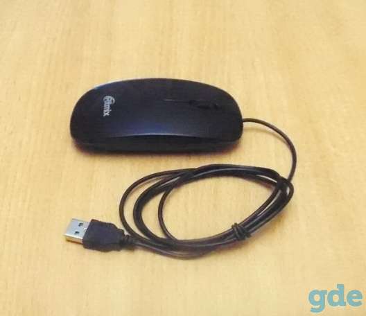 Мышь ноутбучная Ritmix ROM-303 Optical USB 800dpi Black, фотография 2