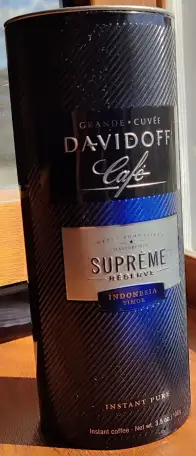 Жестяная туба из-под кофе Davidoff, фотография 1
