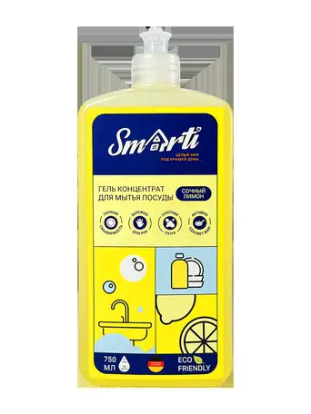 Средство для мытья посуды smarti лимон 750 мл, фотография 1