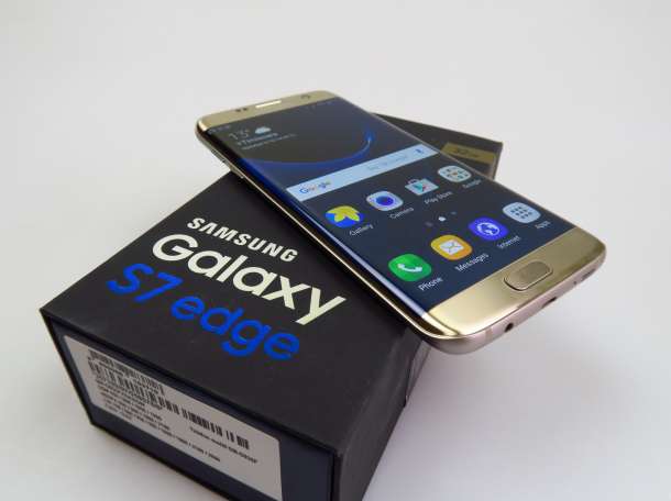 разблокирован золото Samsung Galaxy S7 32GB EDGE, фотография 1