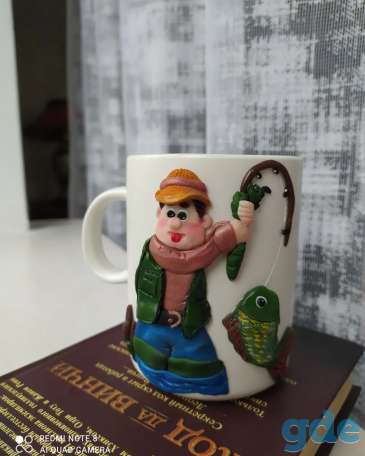 Кружки с декором из полимерной глины, фотография 2
