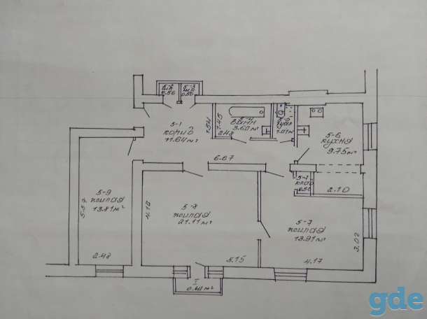 Продажа 3-х комнатной квартиры 77 м.кв., фотография 1
