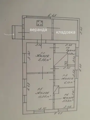 Продаю дом, приватизированный участок с колодцем и хозпостройками, фотография 2