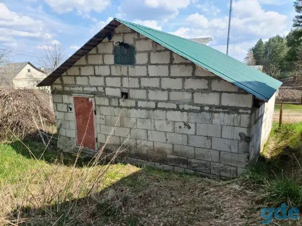 Продается дом 6*8 м (31.5 м2) с большим гаражем и с недостроенной двухэтажной баней в а.г. Жировичи около леса. Участок, фотография 4