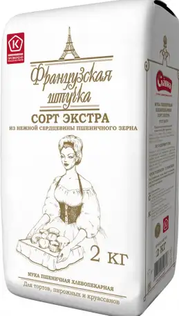 Мука пшеничная Французская штучка ЭКСТРА 2 кг, фотография 2