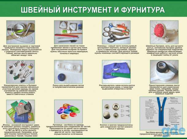 Швейное дело. Учебные плакаты  22 штуки, фотография 2