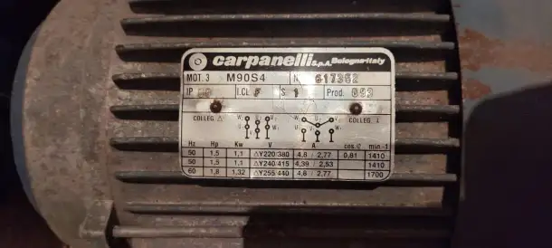 Мотор-редуктор Carpanelli M90S4, производство Италия, фотография 4