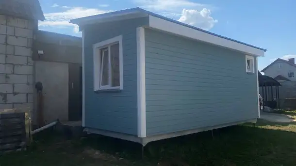 Каркасный садовый, дачный домик с мебелью и электрикой, фотография 5