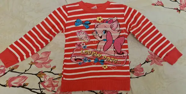Кофты на девочку 4-5лет р.98-110, б.у в хорошем состоянии, фотография 4