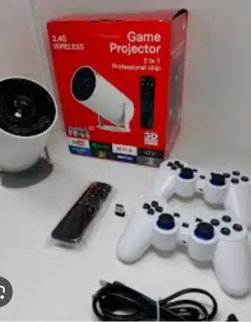 Портативный WiFi 3D Кино игровой проектор HY300 игры, беспроводные джойстики, Android 11, USB, HDMI, пульт ду, 20.000, фотография 3