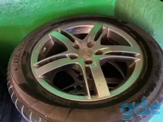 4 бу литые диски PCD 5x114 16x7J ET40 c шинами 225 55R16, фотография 6