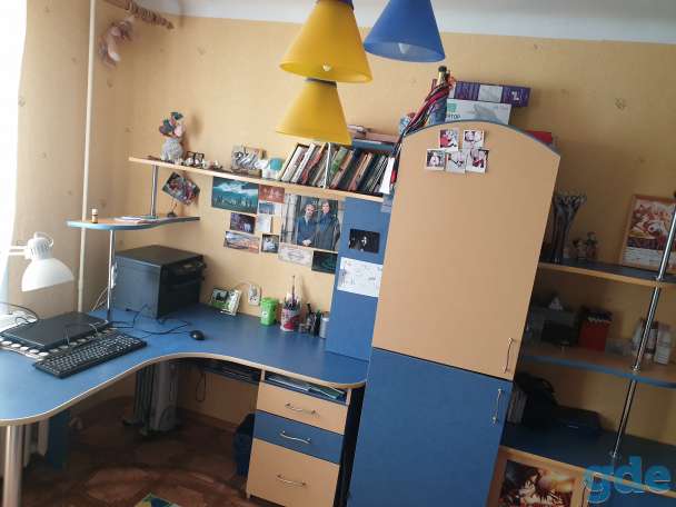 Комплект мебели. Компьютерный стол, шкаф, полки, фотография 4