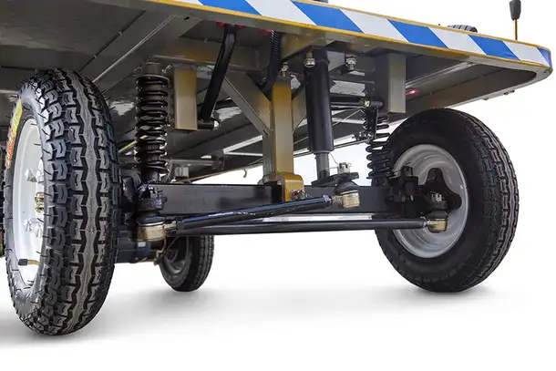 Платформенная тележка электрическая rutrike склад 1800, фотография 3