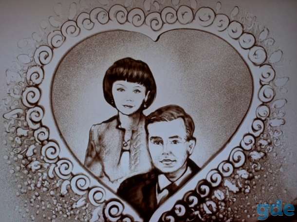 Рисование песком, картины из песка, песочное шоу, sand art, фотография 8