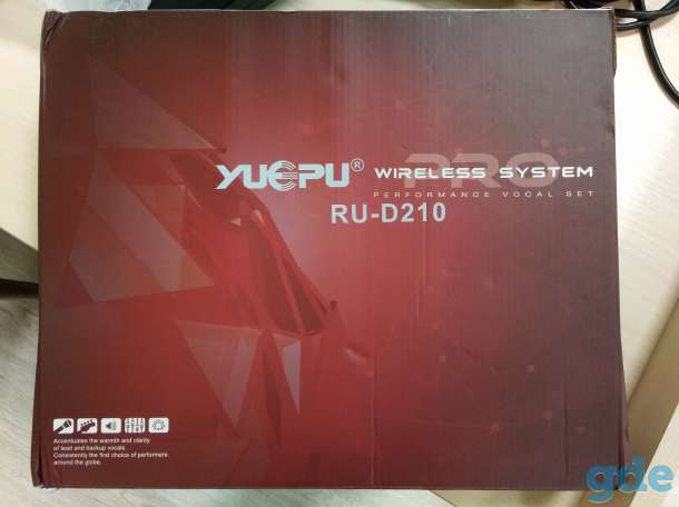 Беспроводная радиосистема YUEPU RU-210 (на 2 микрофона, новая), фотография 9