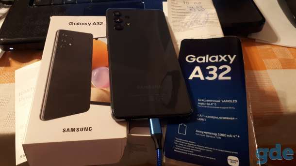 Смартфон Samsung A32 464 6.4 фиолетовый, фотография 2