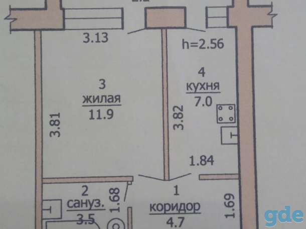 1 комн. Квартира, Ул федотова 22а, фотография 1