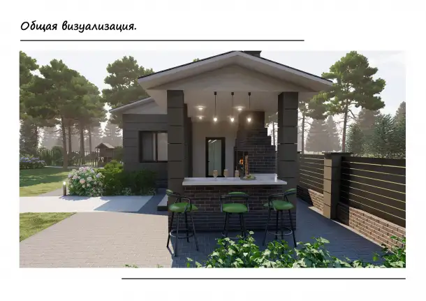 Ландшафтный дизайн и проектирование 3D-визуализация участка, фотография 11