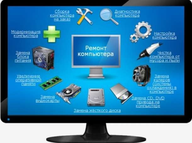 Ремонт ноутбуков, системных блоков, принтеров, фотография 1