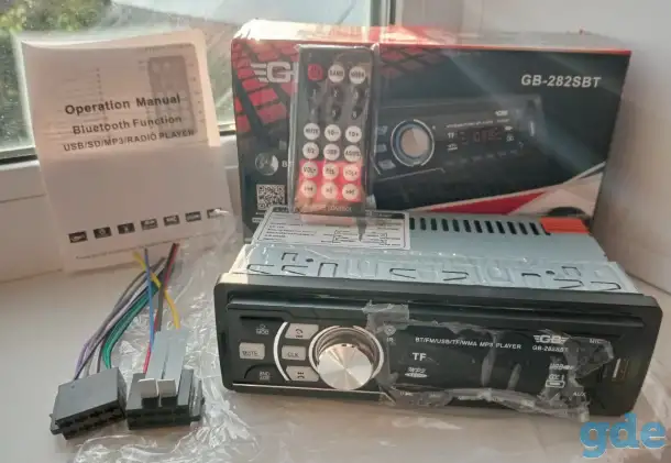 МАГНИТОЛА GB-282SBT, GB-283SBT (БЛЮТУЗ, АУКС, РАДИО), фотография 1