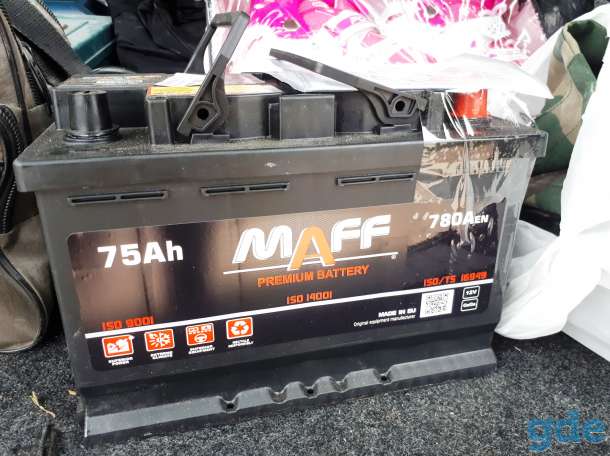 Автомобильный аккумулятор MAFF Premium 75 Ah 780 A, фотография 2