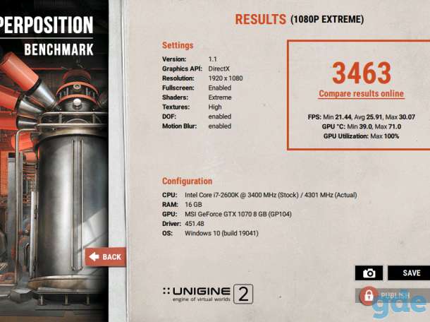 Видеокарта MSI GeForce GTX 1070 Gaming X 8GB, фотография 3