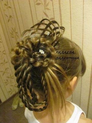 Плетение косичек прически, фотография 4