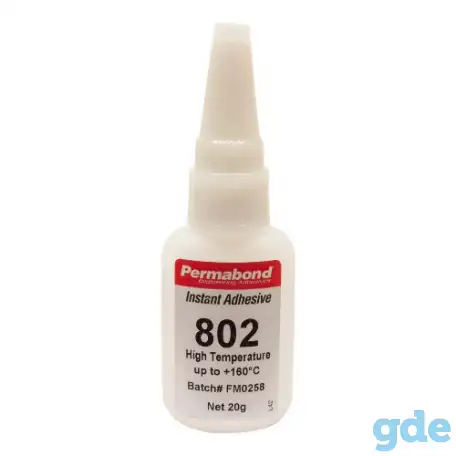 Моментальный клей термостойкий (до +160С) Permabond C802, фотография 1