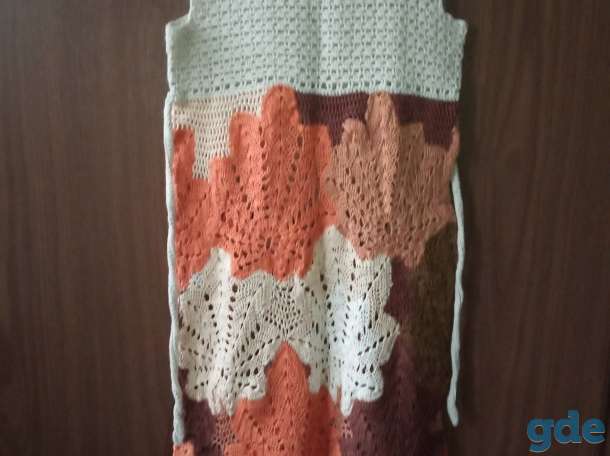 handmade вязаный детский сарафан, фотография 3