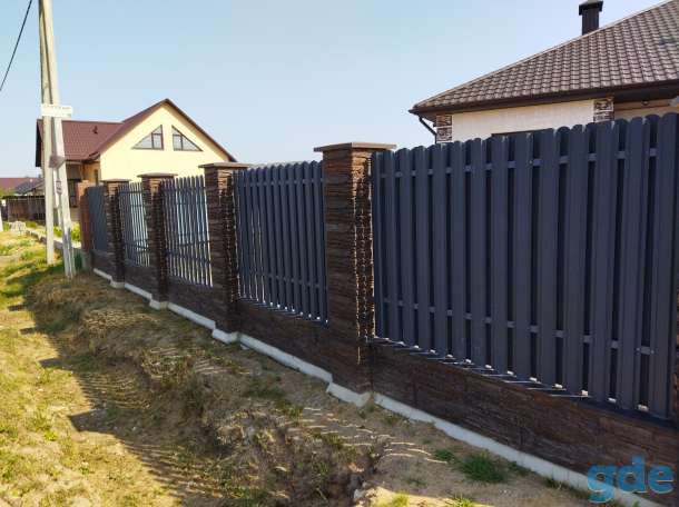 заборы из искуственного камня, фотография 11