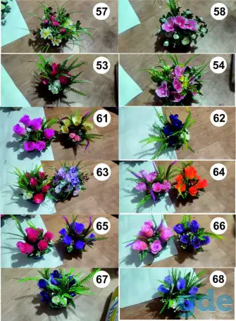 Композиции из искусственных цветов., фотография 3