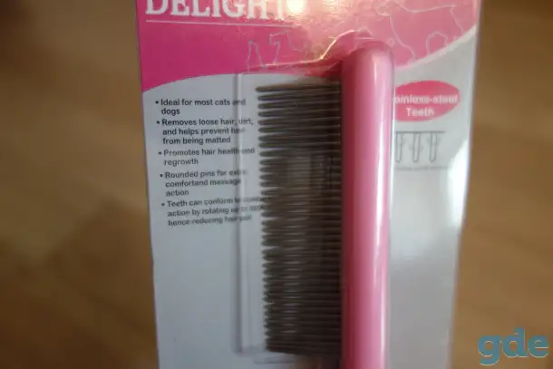 Расческа DeLight ROSE с вращающимися зубчиками 37 зубьев, фотография 4