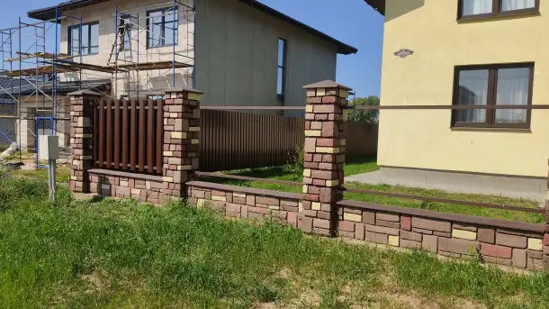 Блоки для забора Античный камень, фотография 9