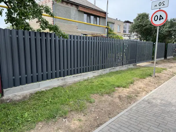 Установка заборов из металла профиль под ключ, фотография 2