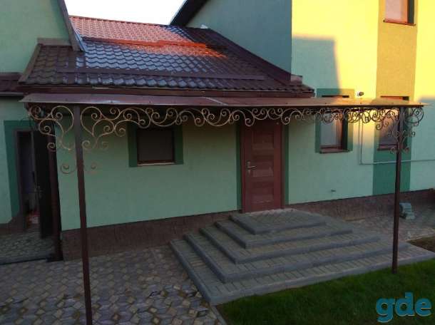 Заборы, калитки, ворота, козырьки (ковка), фотография 1