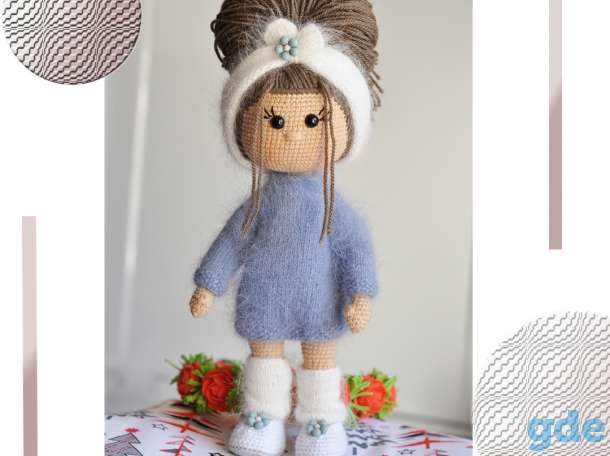 Вязаные игрушки. Кукла, фотография 3