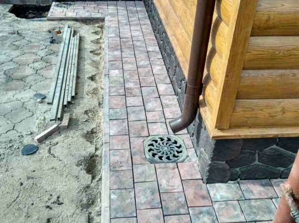 Укладка тротуарной плитки, брусчатки любых форм и расцветок, фотография 4