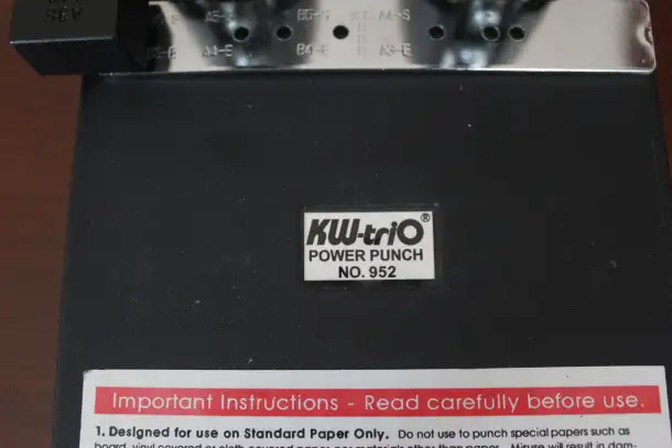 Дырокол мощный KW-Trio 952 с комплектующими, фотография 5