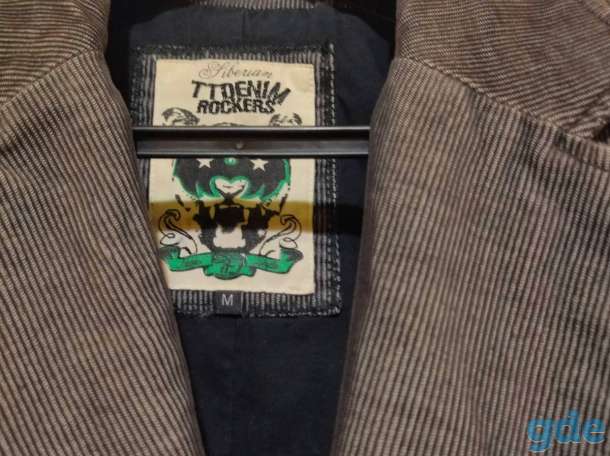 Пиджак джинсовый Tom Tailor Denim Rockers M стрейч серый., фотография 3