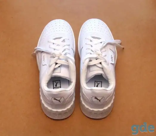 Женские кроссовки Puma Cali Bold белый цвет. Р-р 39. Материал: натуральная кожа., фотография 3