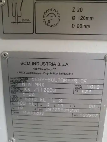 Продаётся формато-раскроечный станок бу SCM S315 Elite S, фотография 2