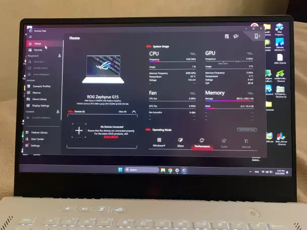 ASUS ROG Zephyrus G15 32GB игровой ноутбук, фотография 7