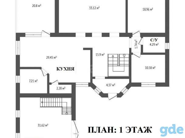 Современный дом в стиле шале с террасой,12км от Минска.Газ,центр.водопровод,канализация,два санузла.Авторский проект, фотография 10