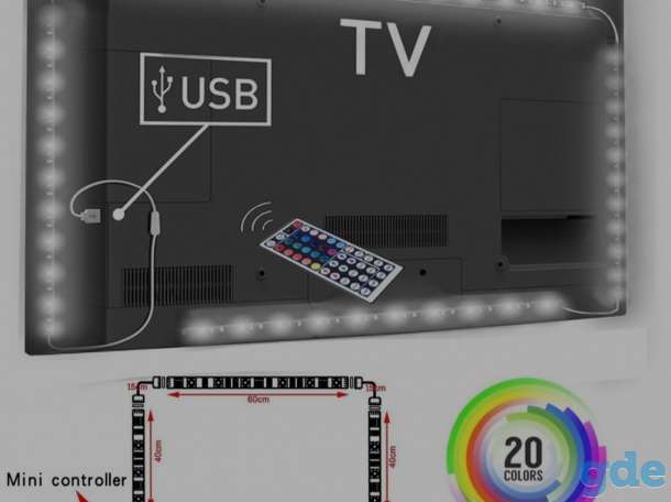 RGB led лента 5050 подсветка usb, фотография 5