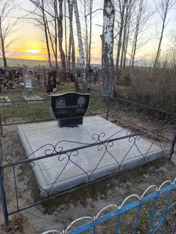 Благоустройство мест захоронения, укладка плитки, фотография 7