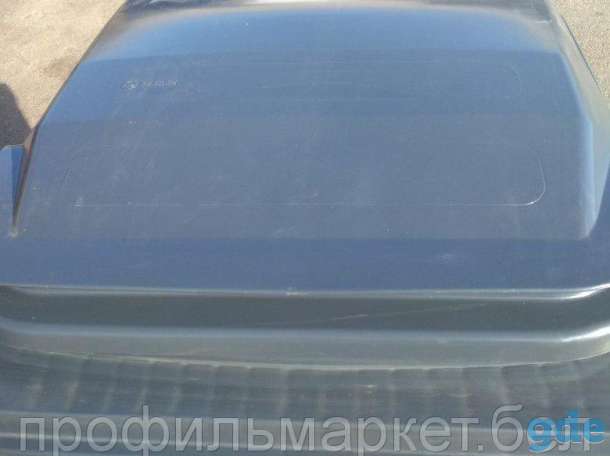 Пластиковый контейнер для мусора 240 л серый, фотография 1