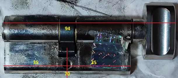 Сердцевина Apecs 70мм (ключ-барашек), фотография 7