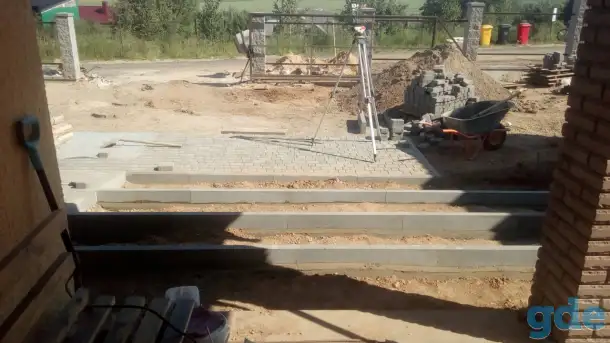 Укладка тротуарной плитки, фотография 1