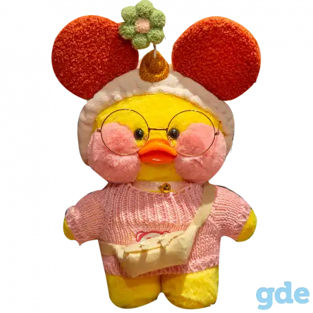 Мягкая игрушка утка Lalafanfan., фотография 1