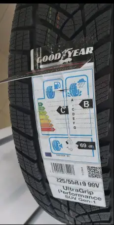 Шины зимние 225/55R19 99v GoodYear ULTRA GRIPE Performance SUV Gen-1 для внедорожника, 4шт., фотография 2